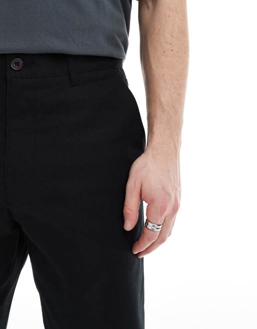 Farah - Hawtin - Pantaloni affusolati neri in tela, 5 di 5