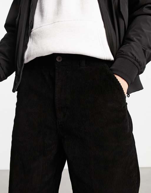 Farah Hawtin relaxed fit cord pants in black, 3 of 4