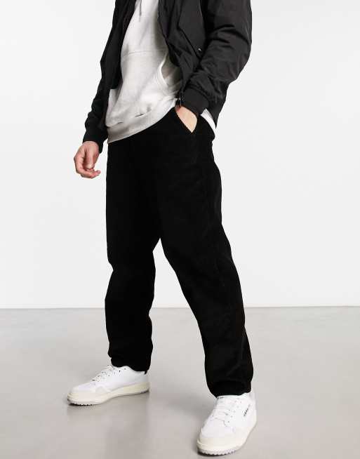 Farah Hawtin relaxed fit cord pants in black, 4 of 4