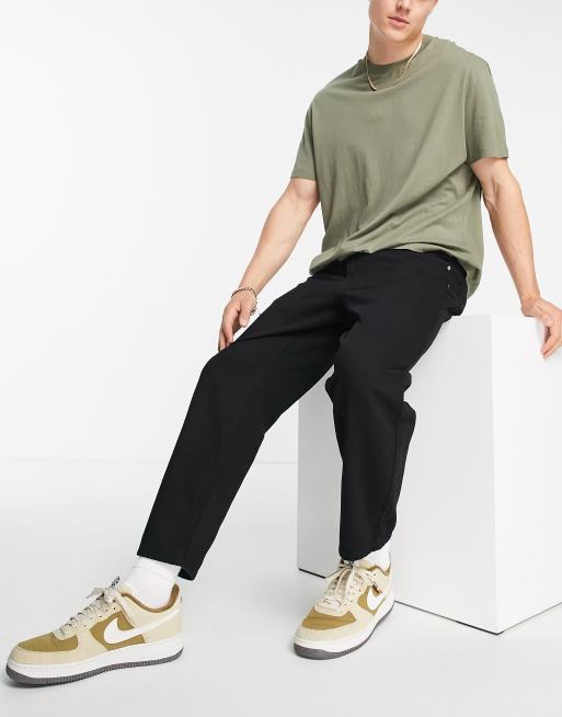 Farah - Hawtin - Sorte tapered og cropped jeans i denim , 4 af 4