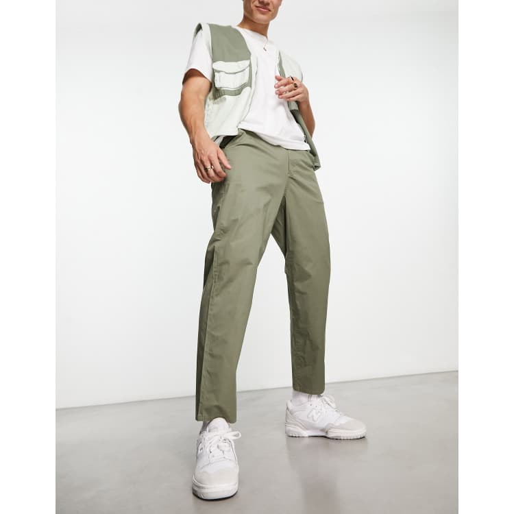 Farah twill cargo pants in vintage green