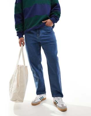 Farah Farah hawtin stright jeans in worn indigo-Blue