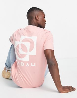 Farah Head back graphic t-shirt in pink