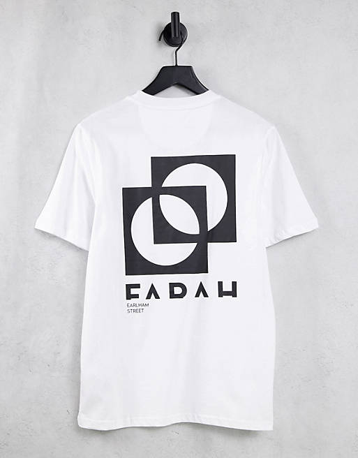 Farah Heads graphic t-shirt in white