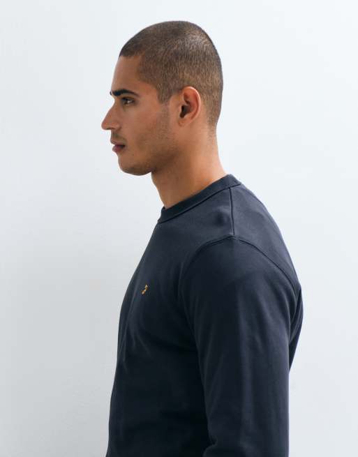 Farah Hemming crewneck sweatshirt in navy, 4 of 5