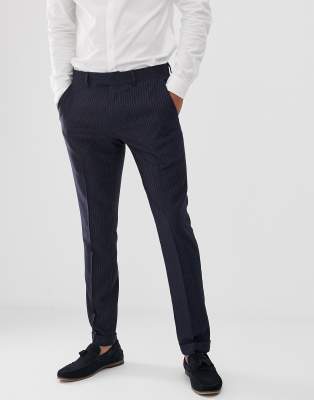 pinstripe navy pants