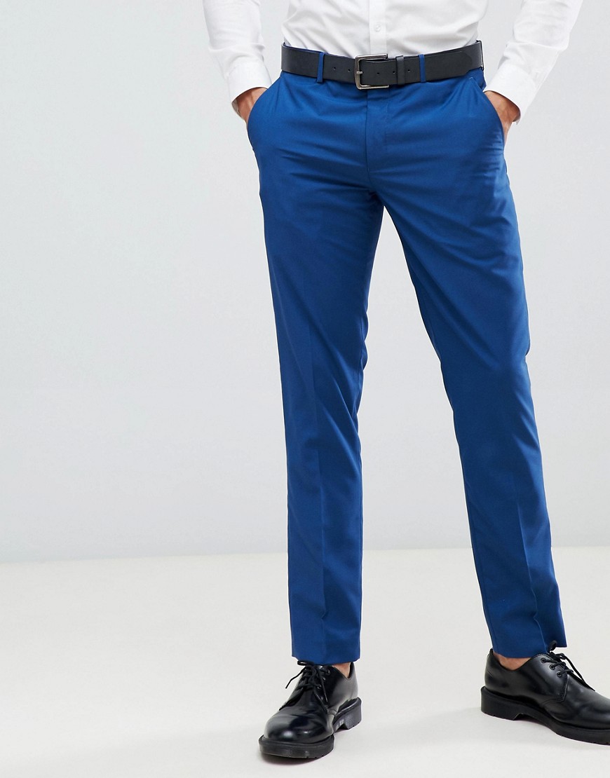 Farah Henderson - Slim-fit pantalon-Blauw