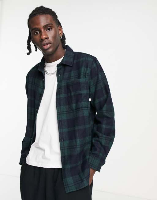 Farah – Hillel – Grön rutig overshirt