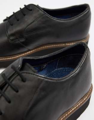 farah jeans chunky lace up shoes