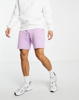 Farah jersey shorts in lilac