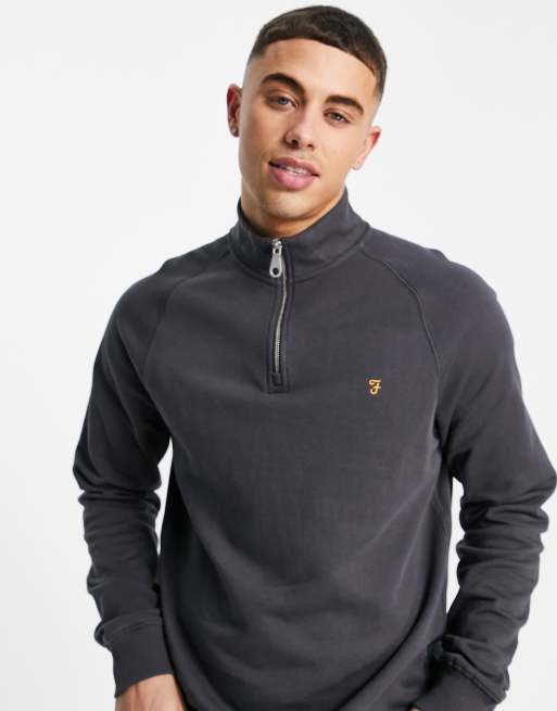 Farah jim quarter outlet zip sweat