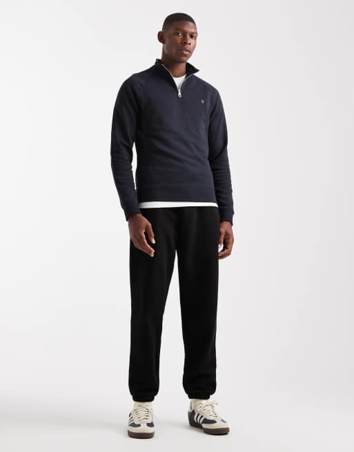 Farah Jim 1/4-zip sweatshirt in navy , 2 of 5
