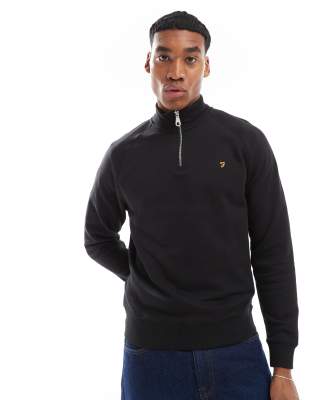 jim half zip sweatshirt in black