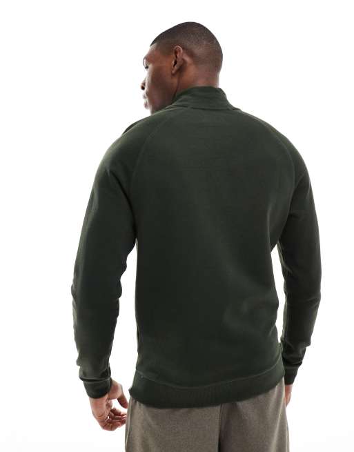 Farah - Jim - Sweatshirt met korte rits in kaki , 4 van 4