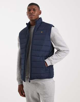Farah Farah kennedy padded gilet in navy