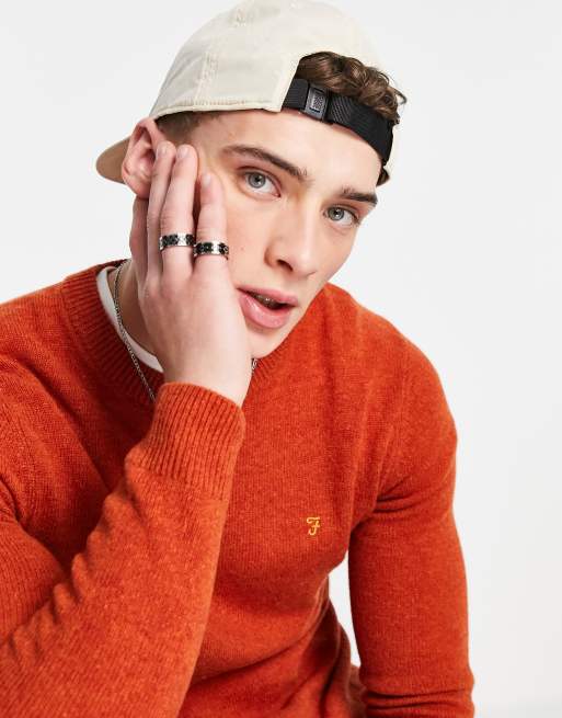 Burnt orange knitted outlet jumper