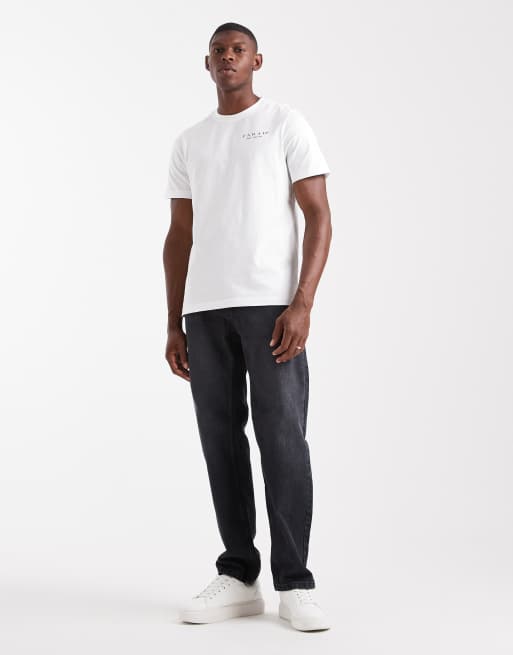 Farah Landsdown graphic t-shirt in white - WHITE, 2 of 5