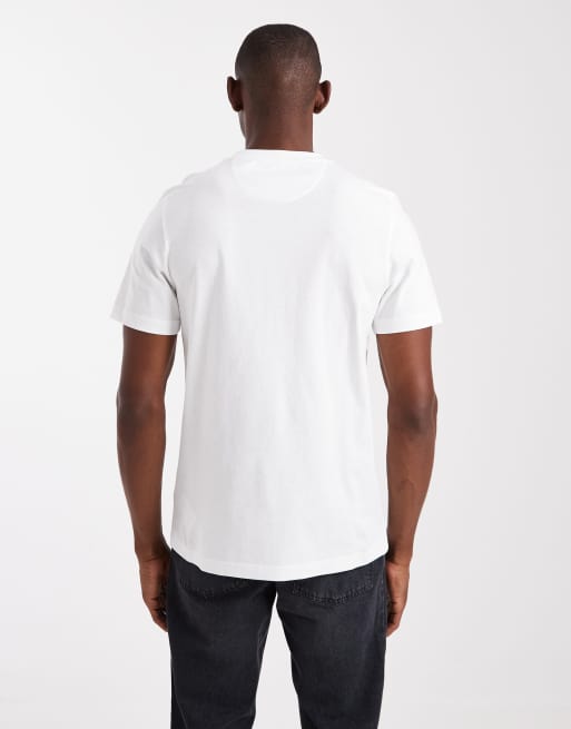 Farah Landsdown graphic t-shirt in white - WHITE, 3 of 5