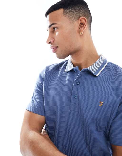 Farah – Levy – Polohemd in Blau