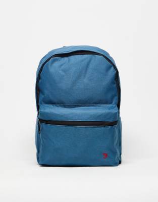 Farah logo backpack in blue - ASOS Price Checker