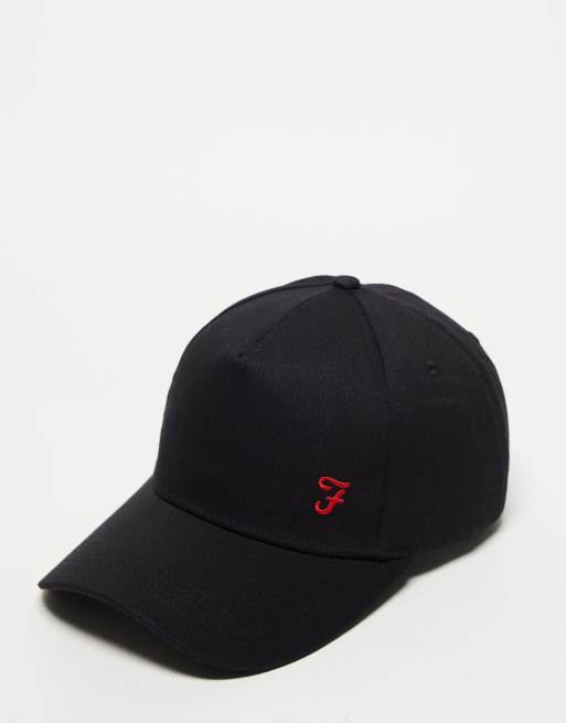 Farah logo baseball cap in black | ASOS