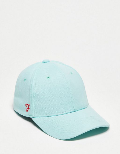 Farah logo baseball cap in light blue | ASOS
