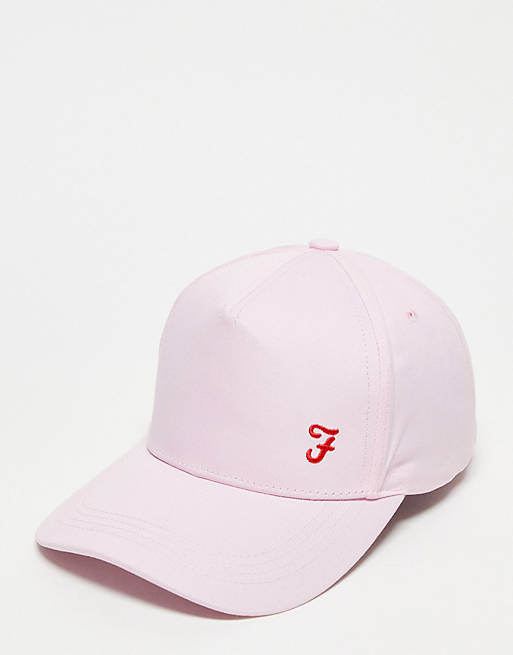 Farah logo baseball cap in pink | ASOS