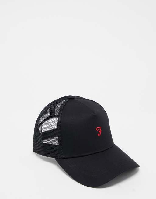 Farah logo cap in black