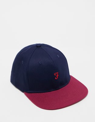 Farah logo cap in navy