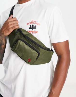 logo fanny pack in green