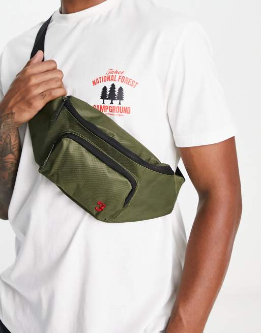 Farah logo fanny pack in green