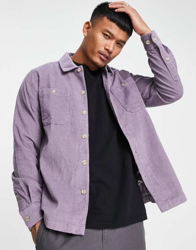 Farah long sleeve shirt in purple ash