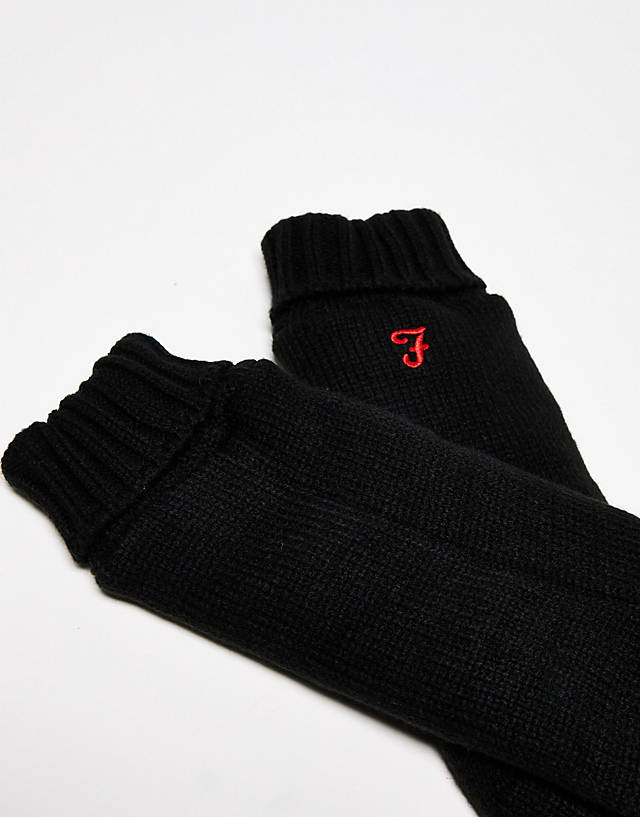 Farah - long slipper socks in black