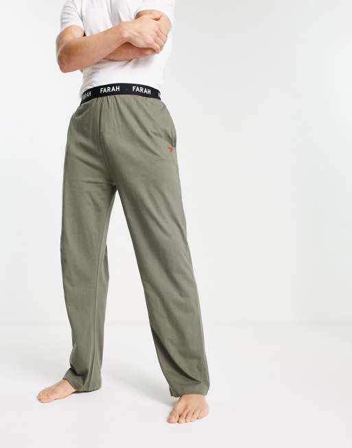 Farah – Lounge-Hose in staubigem Olivgrün
