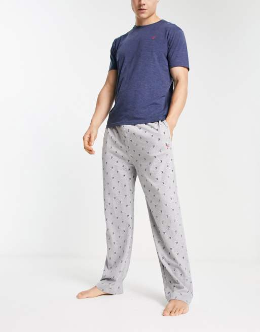 Farah lounge pant in spotty grey marl