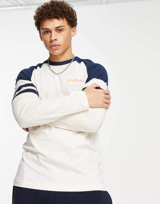 Farah - Maglietta a maniche lunghe crema
