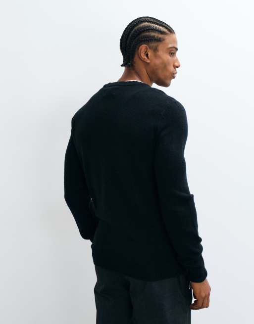 Farah Maidstone Sweatshirt mit Logo und Rundhalsausschnitt in Schwarz, 5 von 5
