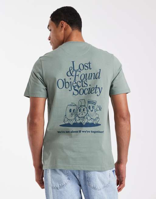 Farah Marcham graphic t-shirt in green - MGREEN