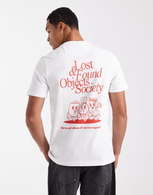 Farah Farah Marcham graphic t-shirt in white - WHITE