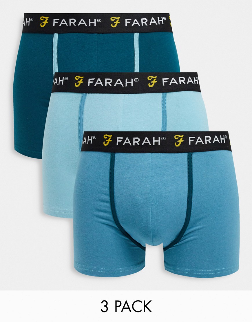 Farah Mariposa 3 pack boxers in green