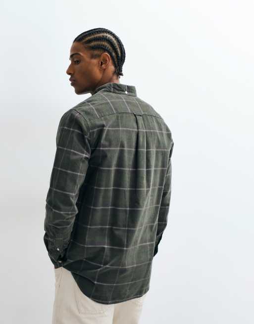 Farah Maverick long sleeve check shirt in grey/green, 2 of 5
