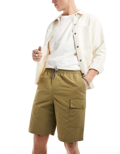 Cargo shorts best sale with drawstring waist