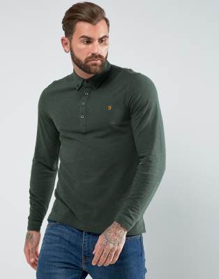 farah long sleeve polo shirt