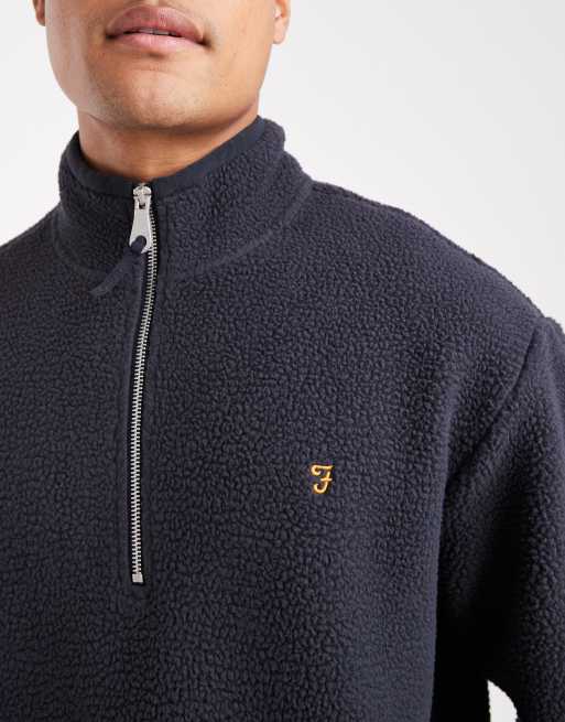 Farah - Mews - Pile blu navy con zip corta , 5 di 5