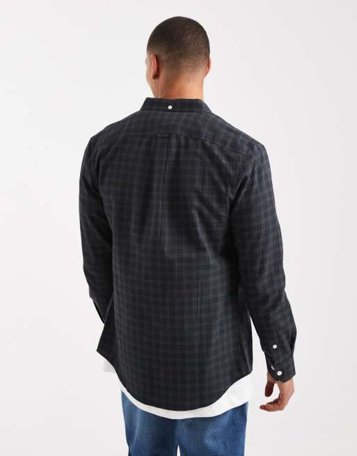 Farah – Millers – Langärmliges Hemd in Marineblau, 3 von 5