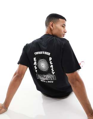 Farah Farah moore backprint t-shirt in black