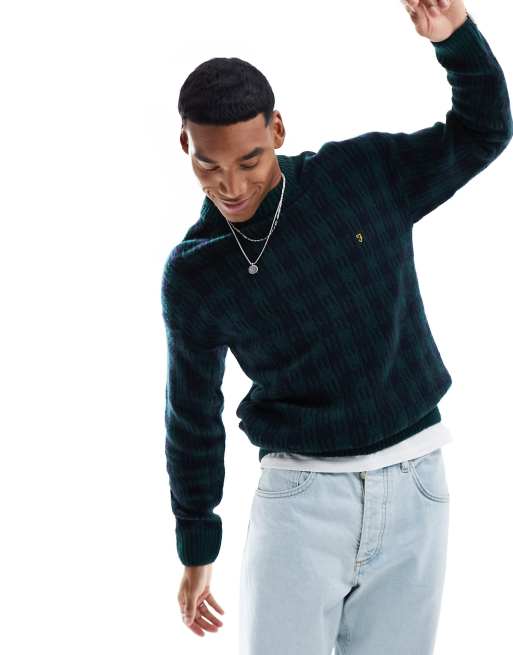 Farah – Mossmun – Strickpullover in Grün