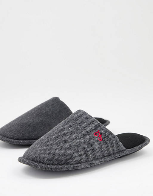 Farah mule slippers in gray