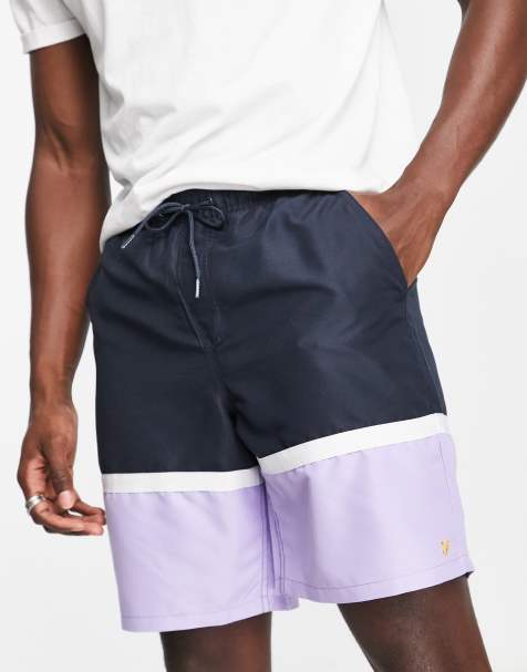 Farah – Murphy – Shorts in Marineblau mit Patchwork-Design - view 1