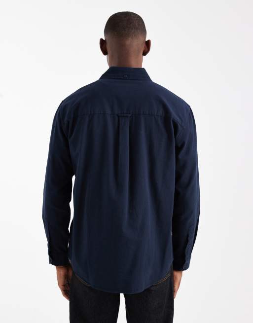Farah - Netherton - Corduroy overhemd met lange mouwen in marineblauw, 3 van 5